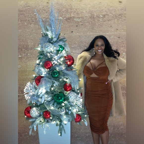 Copper midi dress - Picture 4 of 4